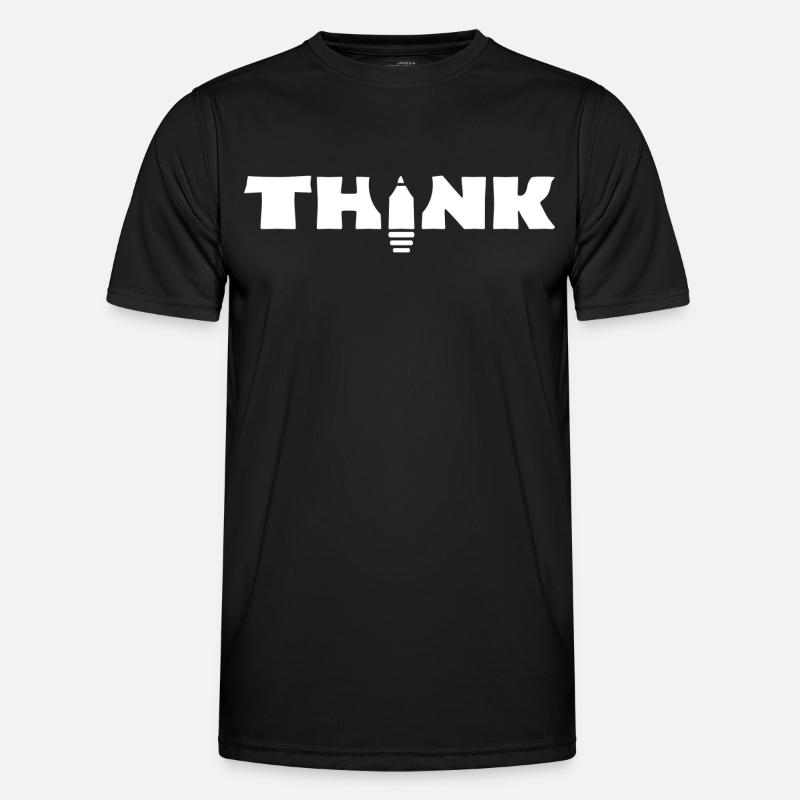 Think - Männer Funktions-T-Shirt - Schwarz