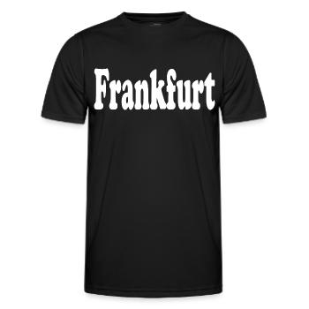 Francfort - T-shirt sport Homme - noir - Devant - AI Model Male 178 dark (178cm)
