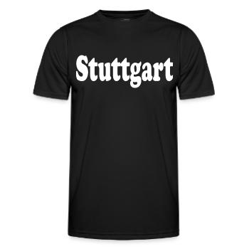 Stuttgart - T-shirt sport Homme - noir - Devant - AI Model Male 178 dark (178cm)