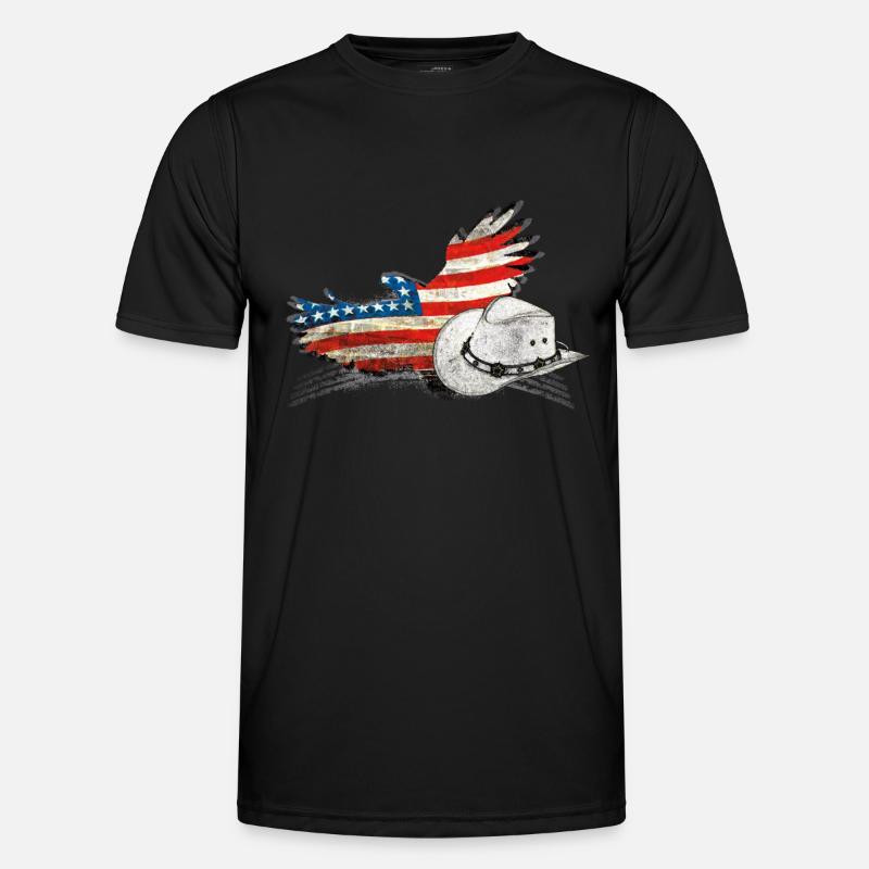 linedance - Männer Funktions-T-Shirt - Schwarz