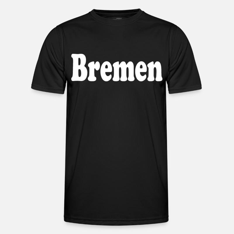 bremen - Männer Funktions-T-Shirt - Schwarz