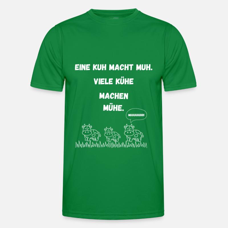 One cow makes moo, many cows make trouble Men's Functional T-Shirt