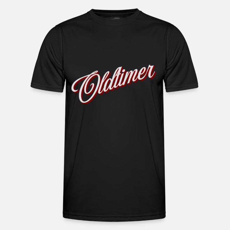 Oldtimer - Männer Funktions-T-Shirt - Schwarz