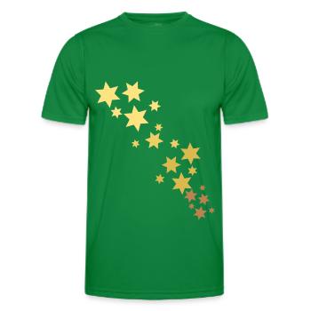 Étoiles - T-shirt sport Homme - vert - Devant - AI Model Male 178 dark (178cm)