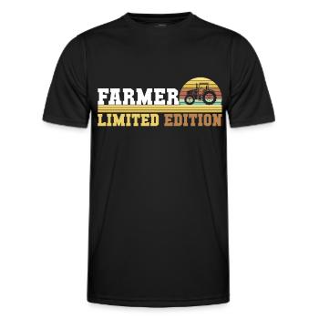 Tractor tractor driver - Men's Functional T-Shirt - black - Front - AI Model Male 178 dark (178cm)