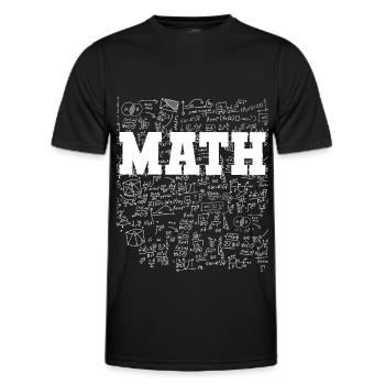Mathe lustige Sprüche - Männer Funktions-T-Shirt - Schwarz - Vorne - AI Model Male 178 dark (178cm)
