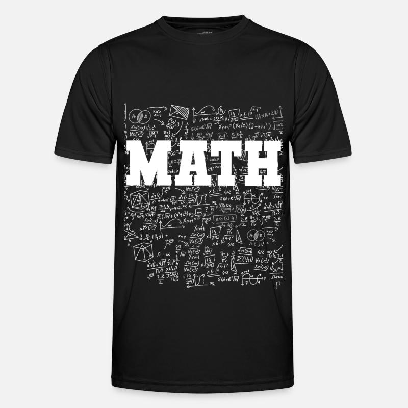 Math funny sayings - Men's Functional T-Shirt - black