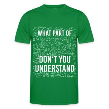 Lustiges Mathe Motiv - Männer Funktions-T-Shirt - Kelly Green - Vorne - AI Model Male 178 dark (178cm)
