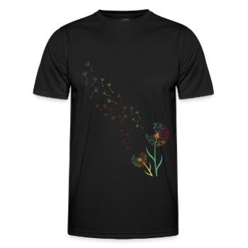 Pissenlit - T-shirt sport Homme - noir - Devant - AI Model Male 178 dark (178cm)