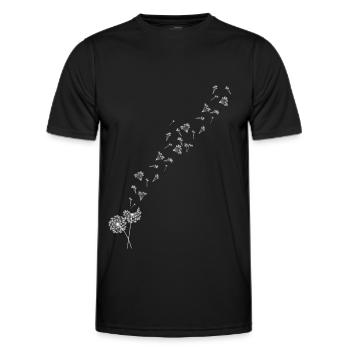 Pissenlit - T-shirt sport Homme - noir - Devant - AI Model Male 178 dark (178cm)