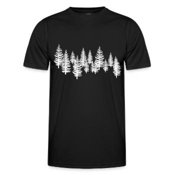 Arbre blanc -arbres - T-shirt sport Homme - noir - Devant - AI Model Male 178 dark (178cm)