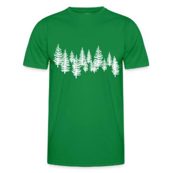 White Tree Trees - Men's Functional T-Shirt - kelly green - Front - AI Model Male 178 dark (178cm)