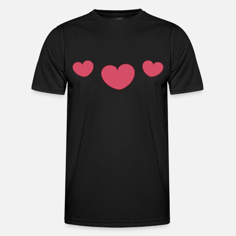 3 coeurs T-shirt sport Homme