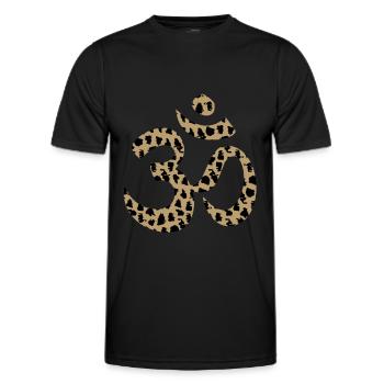 Mantra Chakra Yoga - Männer Funktions-T-Shirt - Schwarz - Vorne - AI Model Male 178 dark (178cm)