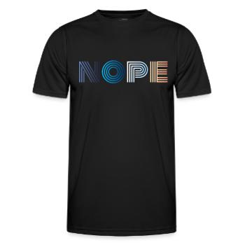 Nope - Men's Functional T-Shirt - black - Front - AI Model Male 178 dark (178cm)