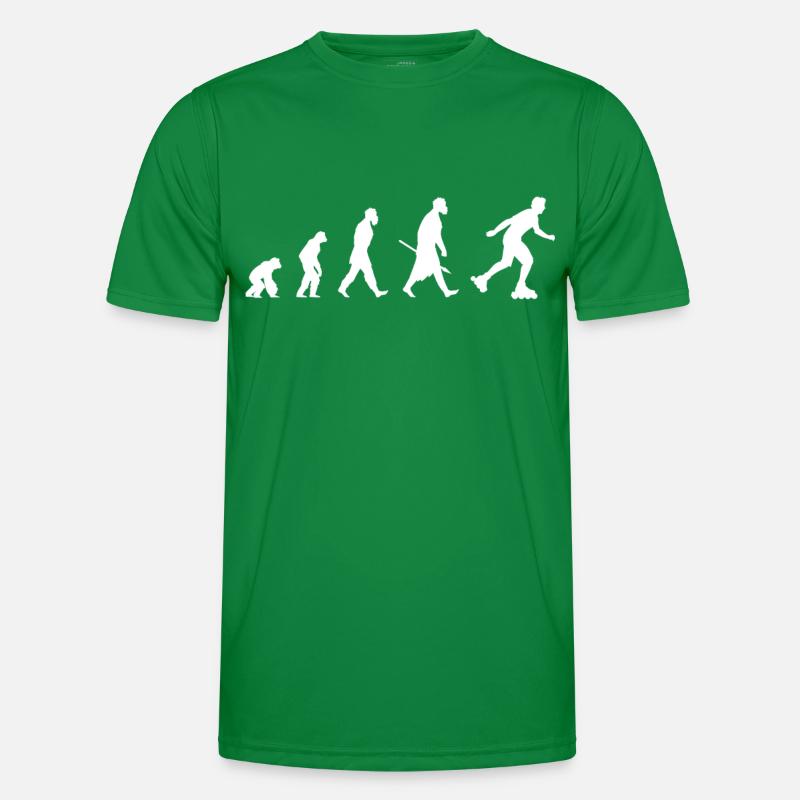 Evolution of roller blade Männer Funktions-T-Shirt