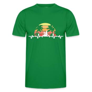 Père fils - T-shirt sport Homme - vert - Devant - AI Model Male 178 dark (178cm)