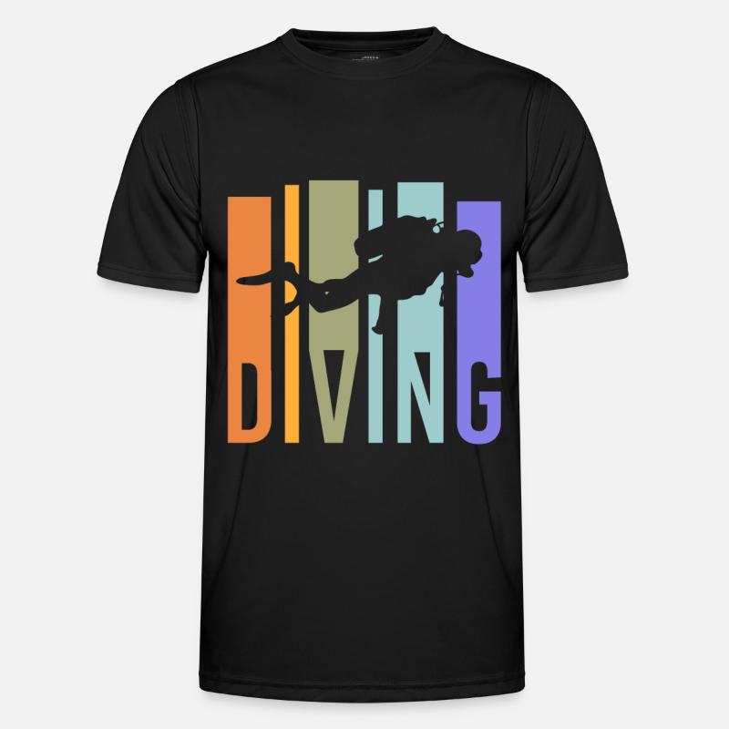 Divers dive - Men's Functional T-Shirt - black