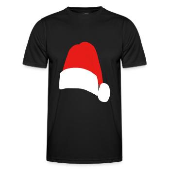 Christmas Nicholas Cap - Men's Functional T-Shirt - black - Front - AI Model Male 178 dark (178cm)