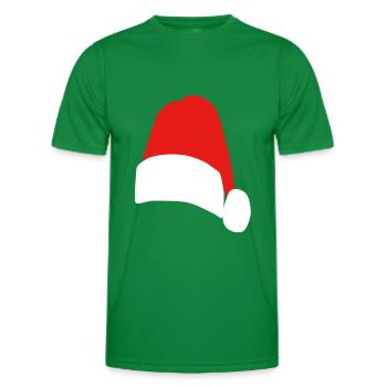 Christmas Nicholas Cap - Men's Functional T-Shirt - kelly green - Front - AI Model Male 178 dark (178cm)