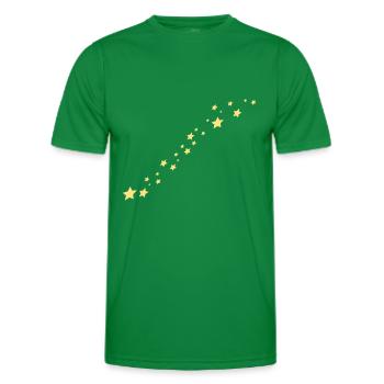 shooting star - Men's Functional T-Shirt - kelly green - Front - AI Model Male 178 dark (178cm)
