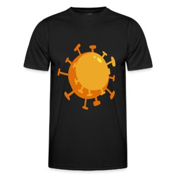 Pandémie de modèle de virus Corona - T-shirt sport Homme - noir - Devant - AI Model Male 178 dark (178cm)