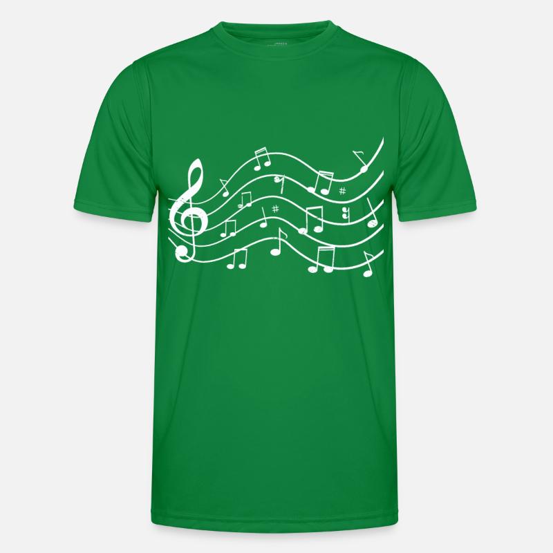 Clé de bas de la note T-shirt sport Homme