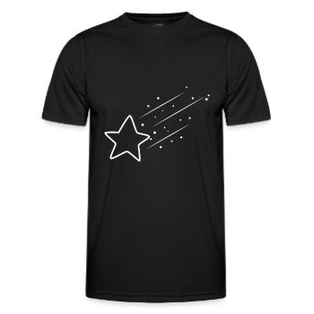 Shooting star - Men's Functional T-Shirt - black - Front - AI Model Male 178 dark (178cm)