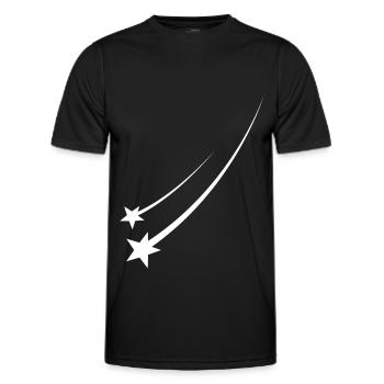 Sternschnuppe - Männer Funktions-T-Shirt - Schwarz - Vorne - AI Model Male 178 dark (178cm)