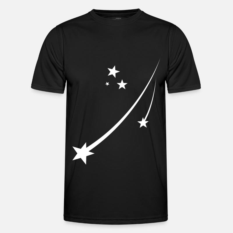 Sterne - Männer Funktions-T-Shirt - Schwarz