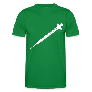 Spritze - Männer Funktions-T-Shirt - Kelly Green - Vorne - AI Model Male 178 dark (178cm)