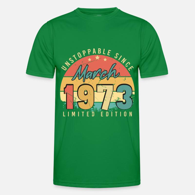Mars 1973 Rétro imparable T-shirt sport Homme