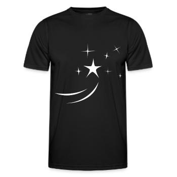 Sternschnuppe - Männer Funktions-T-Shirt - Schwarz - Vorne - AI Model Male 178 dark (178cm)