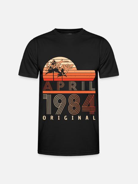 1984 April Original - Men's Functional T-Shirt - black
