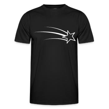 Étoile filante - T-shirt sport Homme - noir - Devant - AI Model Male 178 dark (178cm)