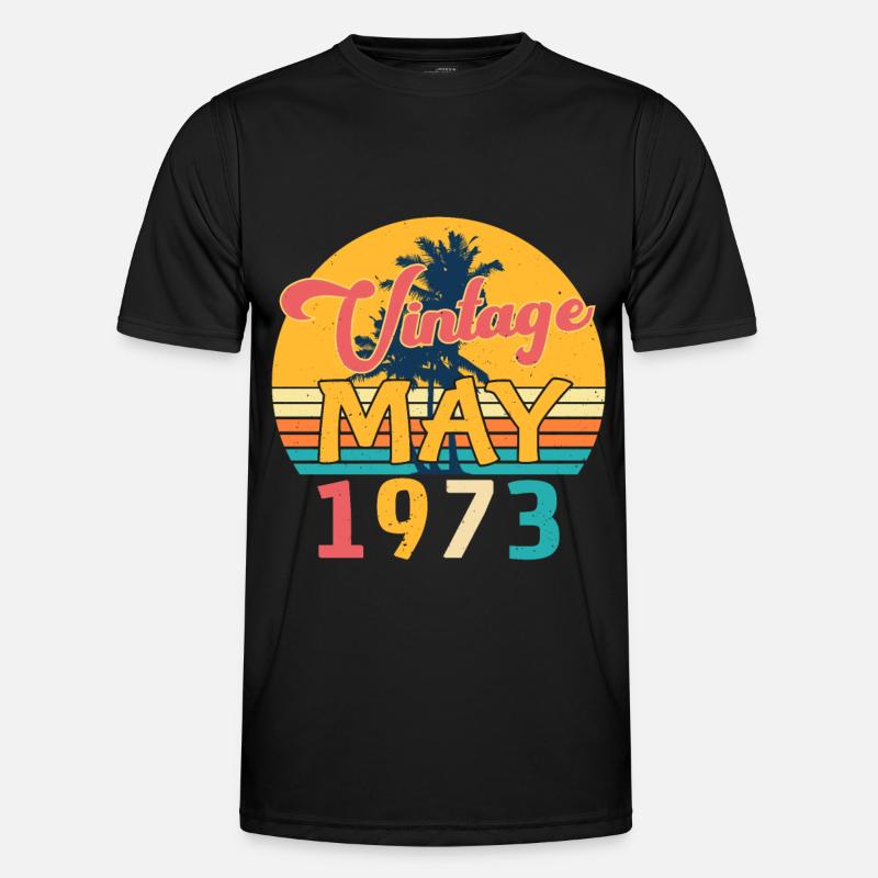May 1973 Retro - Men's Functional T-Shirt - black