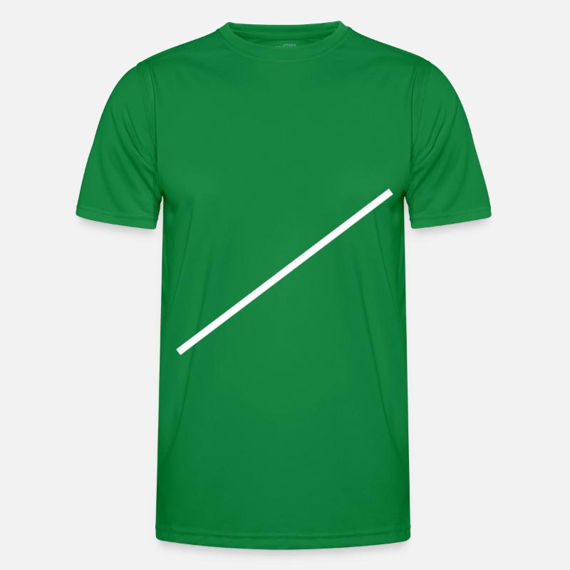 White line Diagonal Men's Functional T-Shirt
