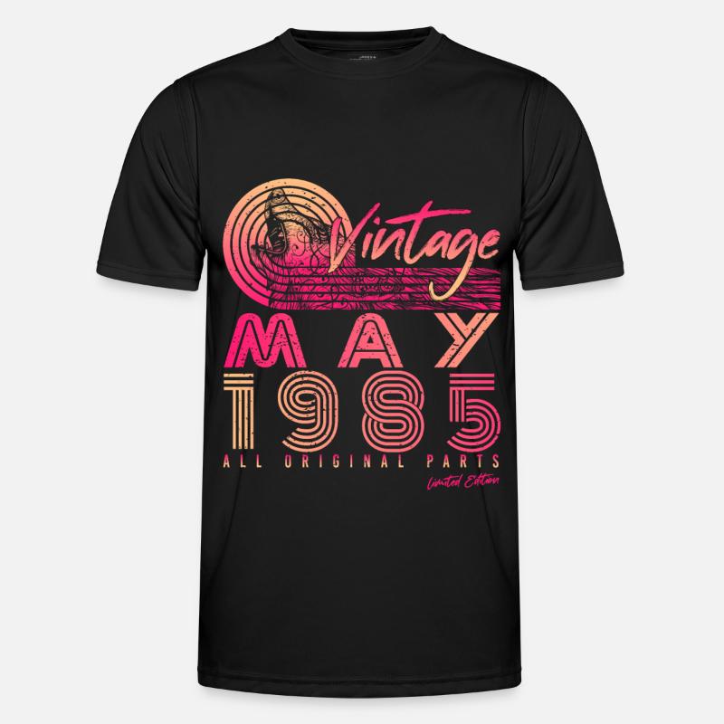 1985 May Birthday Greeting Men's Functional T-Shirt