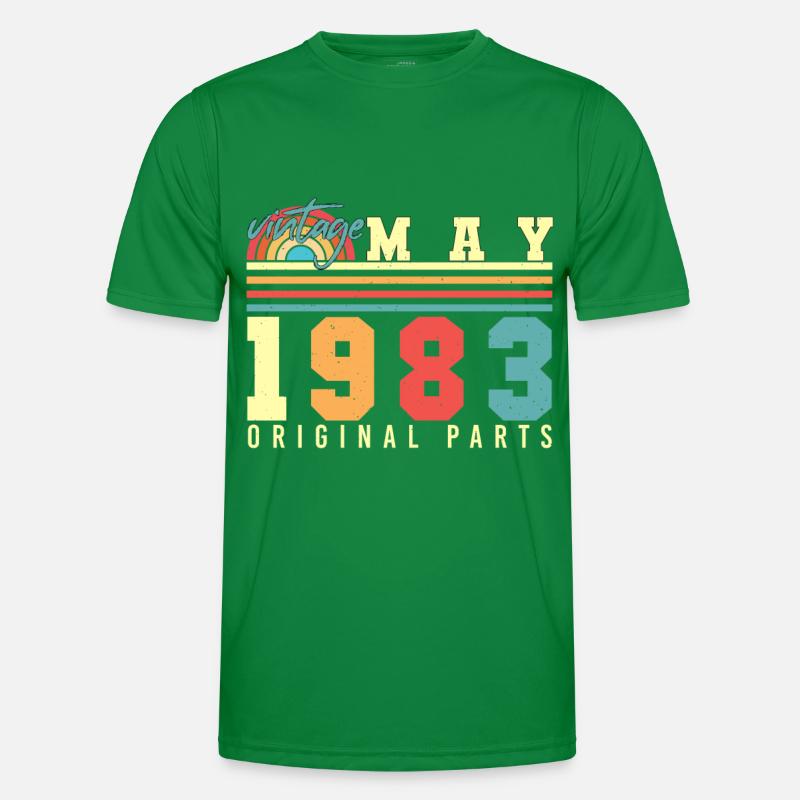 1983 Mai Geschenkidee Männer Funktions-T-Shirt
