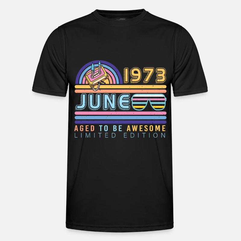 1973 June Retro - Men's Functional T-Shirt - black