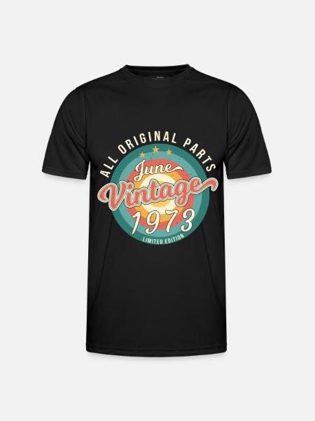 Juni 1973 Limitiert - Männer Funktions-T-Shirt - Schwarz