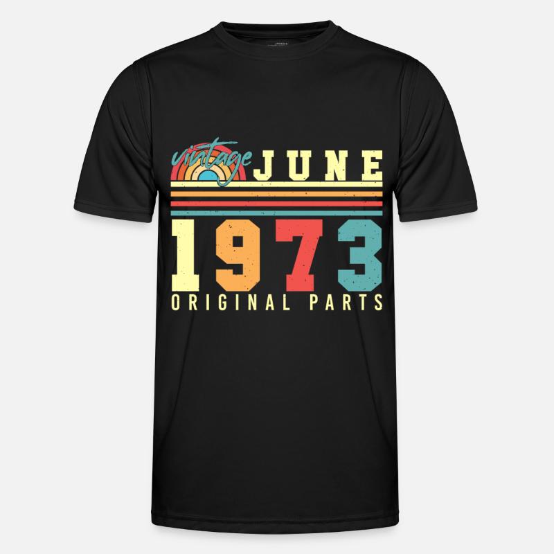 Retro 1973 June - Men's Functional T-Shirt - black
