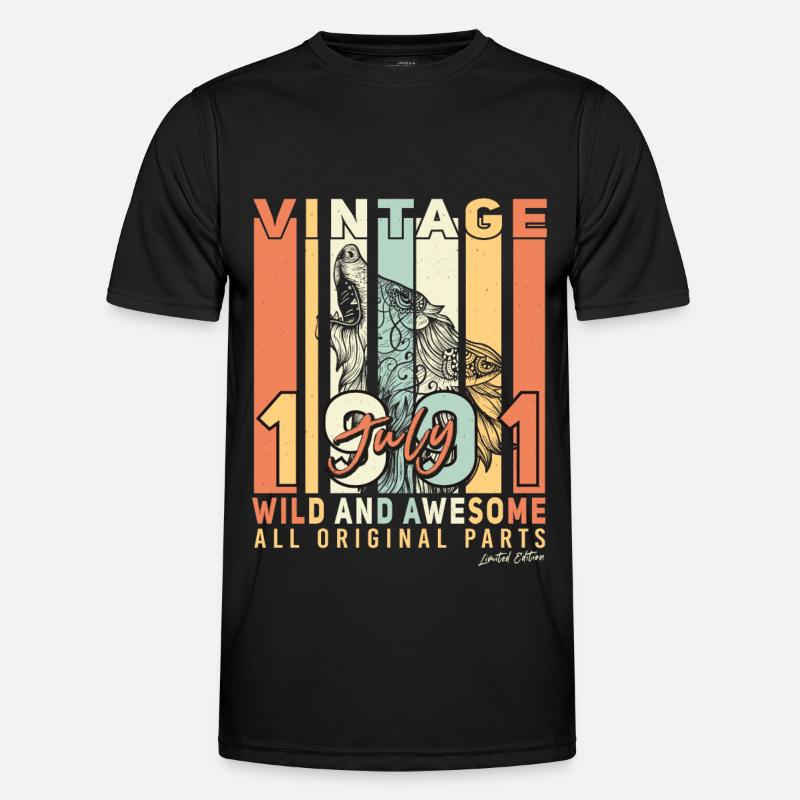 July 1991 Gift idea - Men's Functional T-Shirt - black