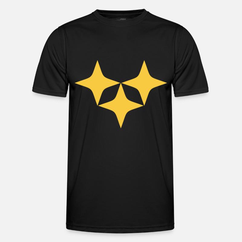 Three Star Yellow - Men's Functional T-Shirt - black