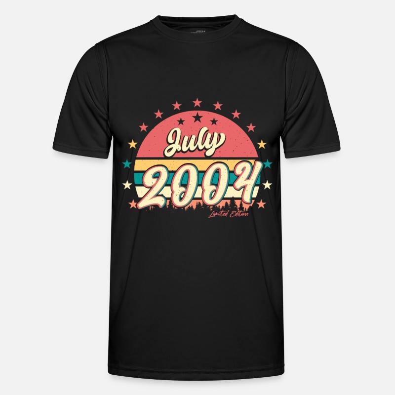 Juli 2004 Endlich 18 Jahre - Männer Funktions-T-Shirt - Schwarz