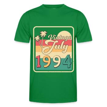 Geschenkidee 1994 Juli - Männer Funktions-T-Shirt - Kelly Green - Vorne - AI Model Male 178 dark (178cm)