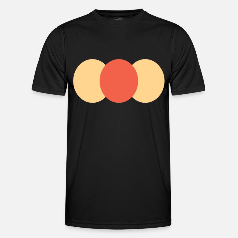 Three circles - Men's Functional T-Shirt - black