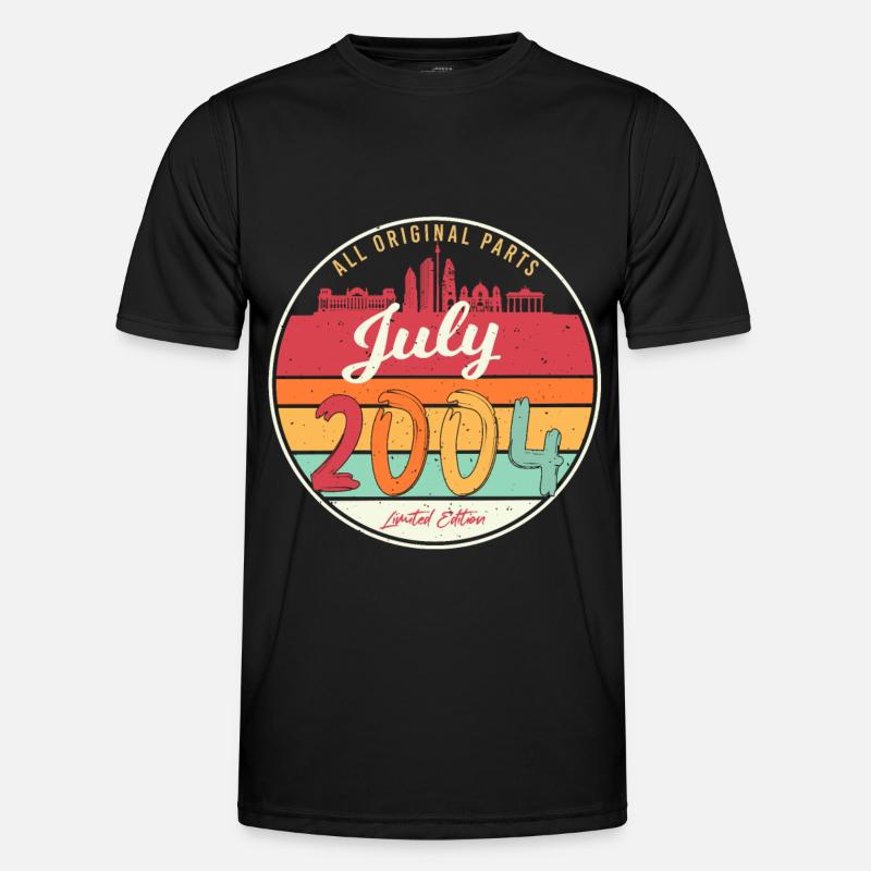 Juli 2004 Endlich Volljährig Männer Funktions-T-Shirt