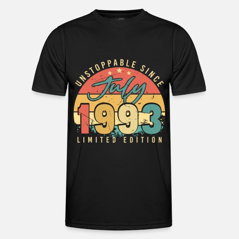 1993 July gift idea - Men's Functional T-Shirt - black
