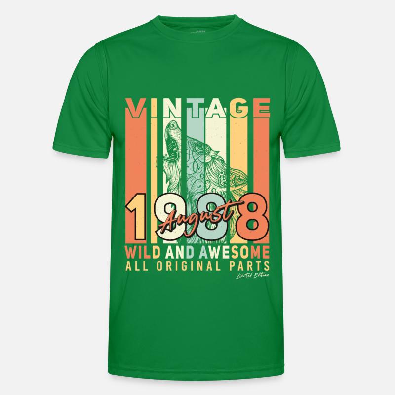 August 1988 Birthday greeting Men's Functional T-Shirt